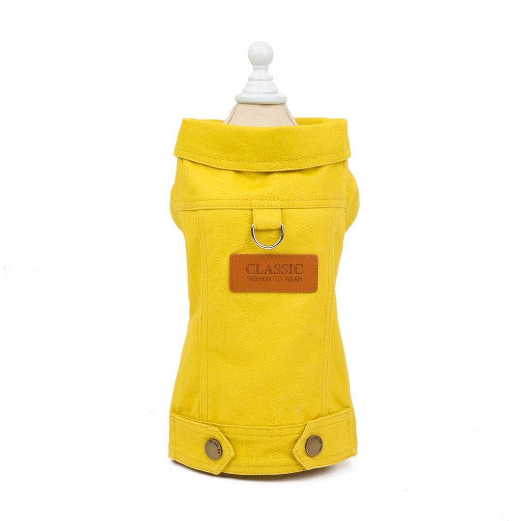 Yellow Seasons Dog Jacket by Doggy Doo Little
