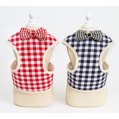 Red Bow Dog Harness (With Leash)