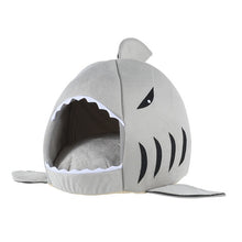 Willstar Pet Cat Bed House Gray Shark Shape Kennel Dog Warm Sleeping Mat Comfortable Beds for Small Large Pets