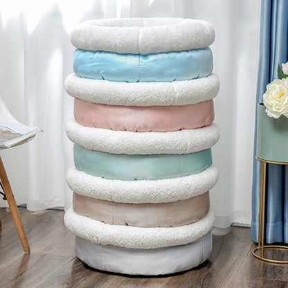 Soft Pet Bed Dog Cat House Puppy Kennel Winter Warm Nest Sofa Cushion Lamb Cashmere Pet Mat  for Cats Dogs Pet Sleeping Supplies