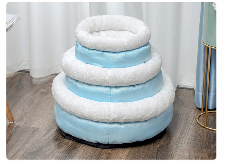 Soft Pet Bed Dog Cat House Puppy Kennel Winter Warm Nest Sofa Cushion Lamb Cashmere Pet Mat  for Cats Dogs Pet Sleeping Supplies