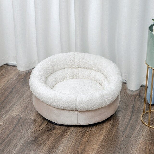 Soft Pet Bed Dog Cat House Puppy Kennel Winter Warm Nest Sofa Cushion Lamb Cashmere Pet Mat  for Cats Dogs Pet Sleeping Supplies