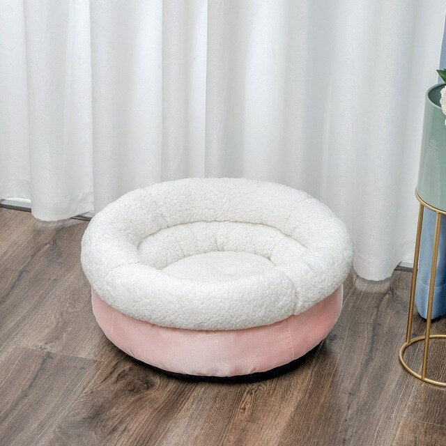 Soft Pet Bed Dog Cat House Puppy Kennel Winter Warm Nest Sofa Cushion Lamb Cashmere Pet Mat  for Cats Dogs Pet Sleeping Supplies
